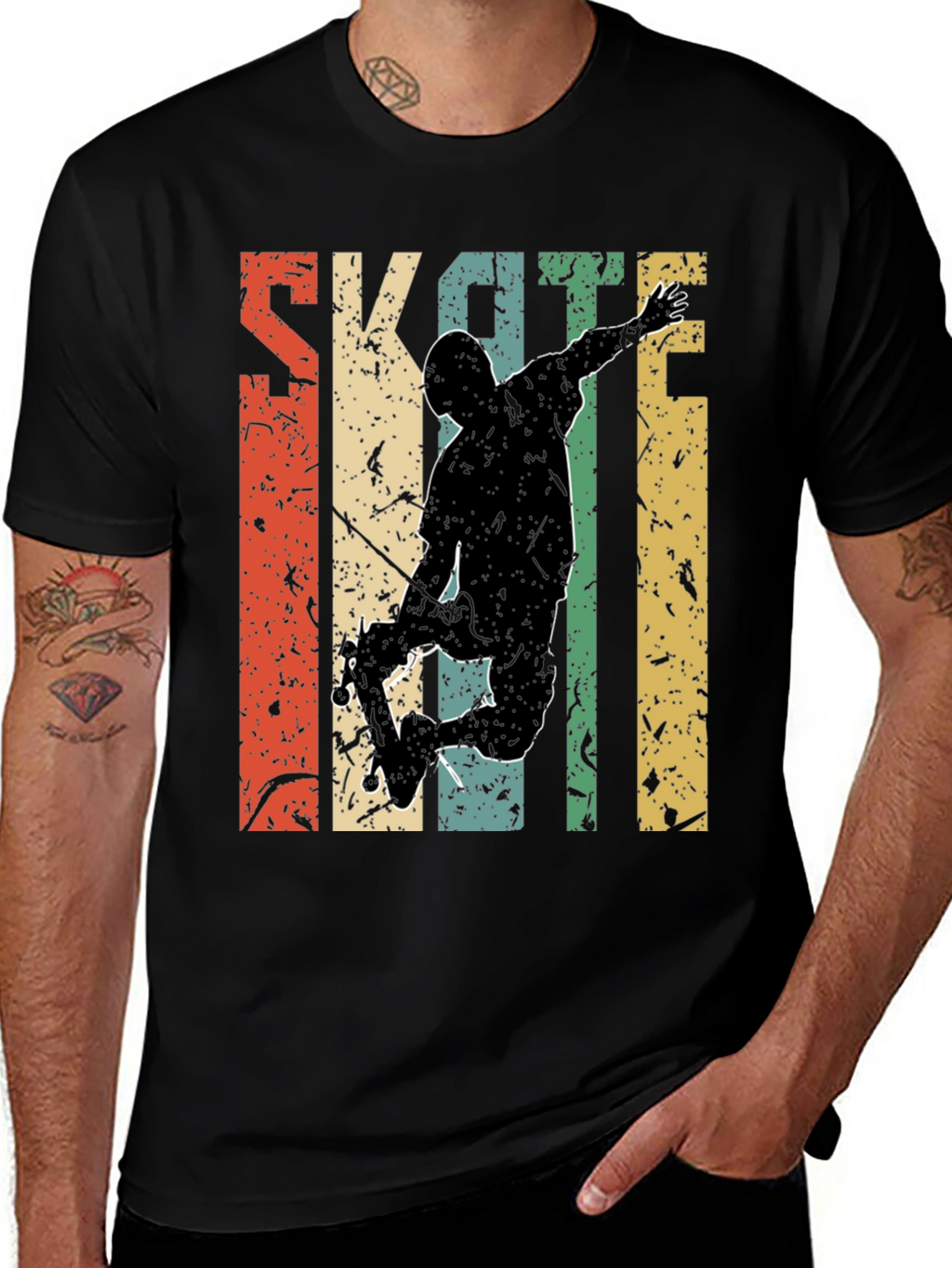 Retro Skateboarding Graphic Tee