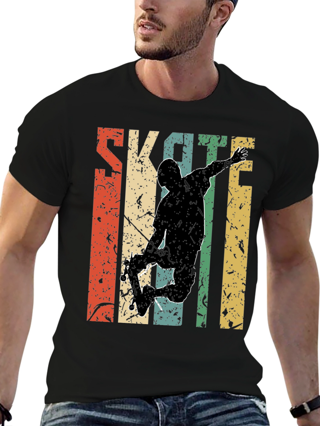 Retro Skateboarding Graphic Tee