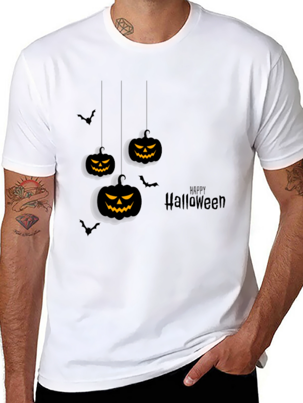 Halloween Pumpkin Graphic Tee - Spooky Season Shirt