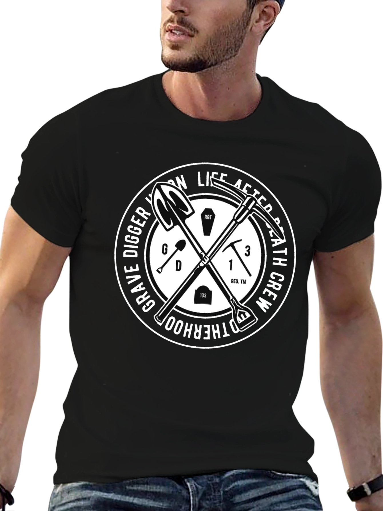 Grave Digger Brotherhood Black T-Shirt