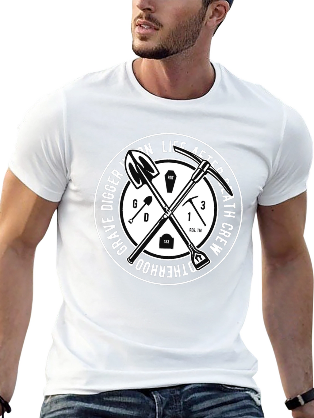 Grave Digger Brotherhood Black T-Shirt