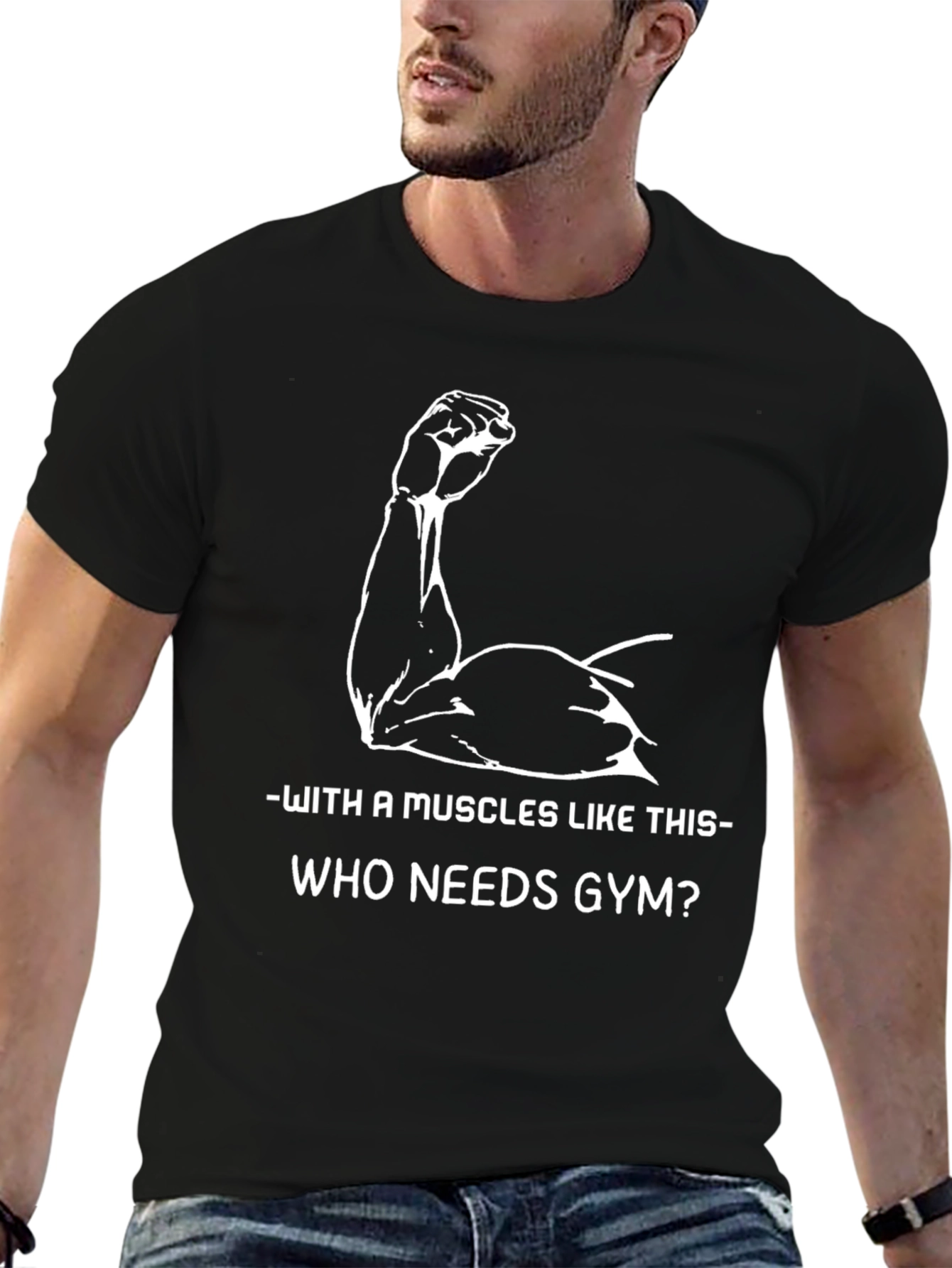 Muscles Like This T-Shirt - Gym Humor Tee