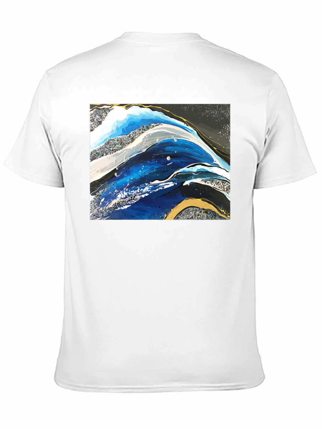 Abstract Art Graphic Tee - Black Unisex T-Shirt