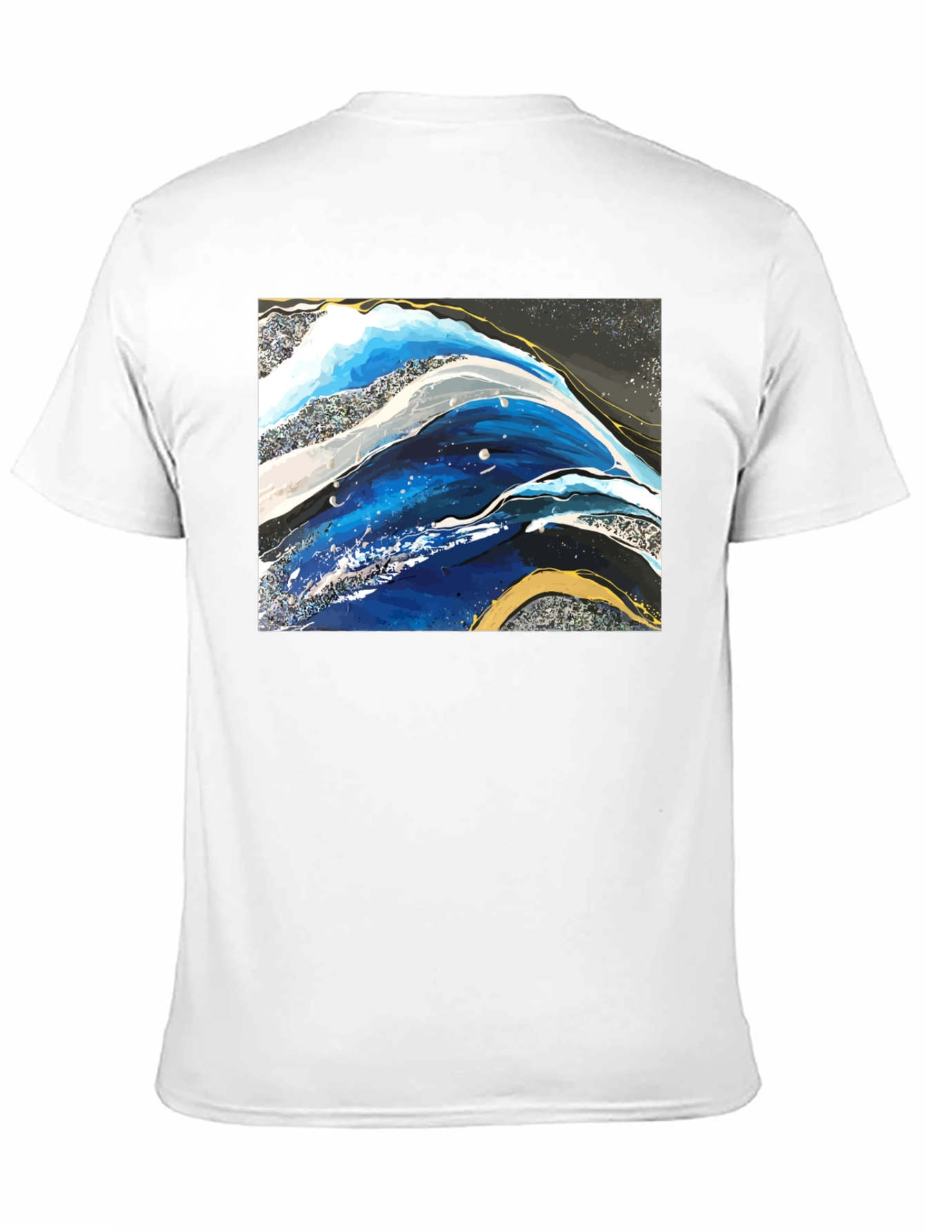 Abstract Art Graphic Tee - Black Unisex T-Shirt
