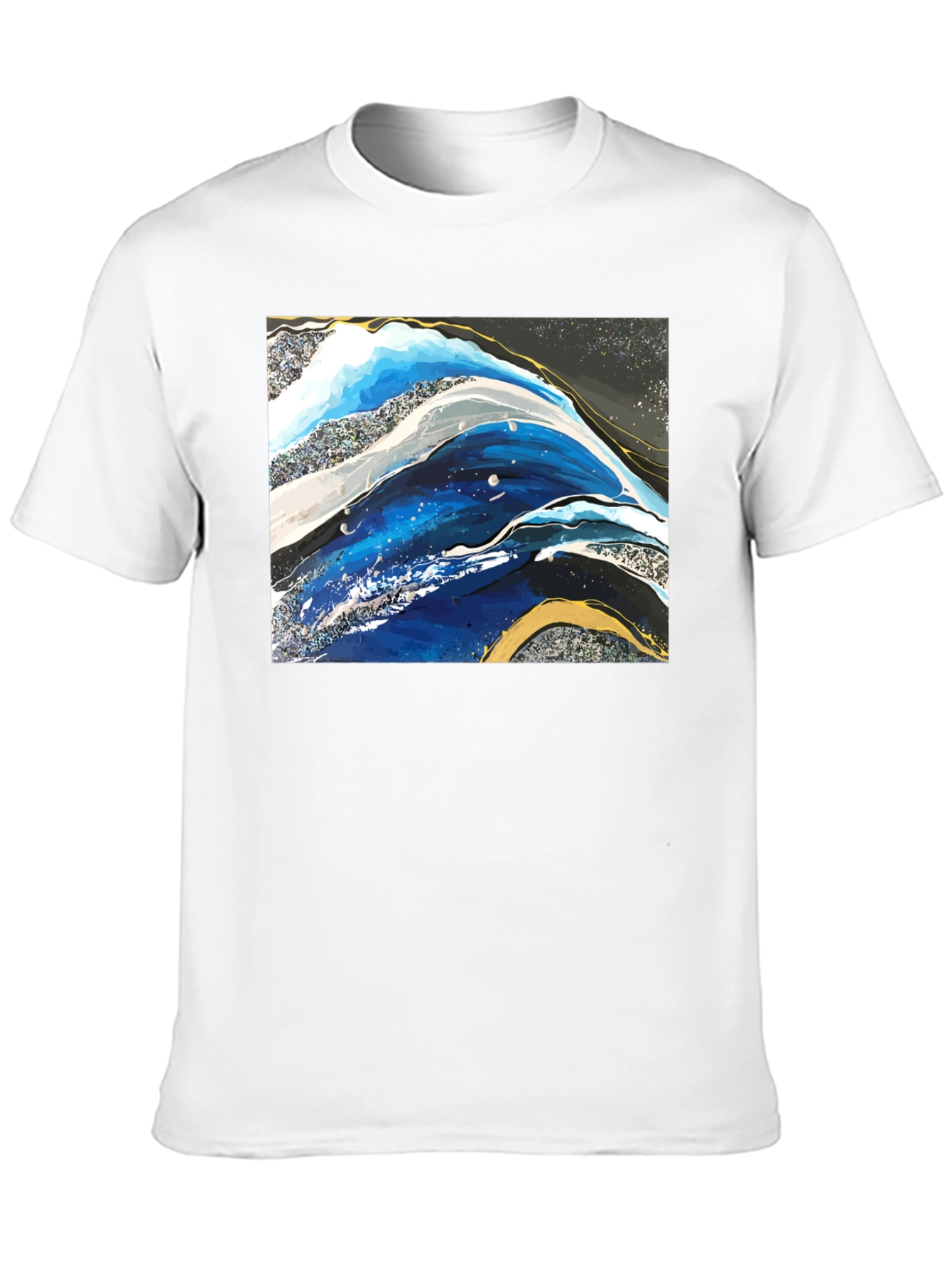 Abstract Art Graphic Tee - Black Unisex T-Shirt