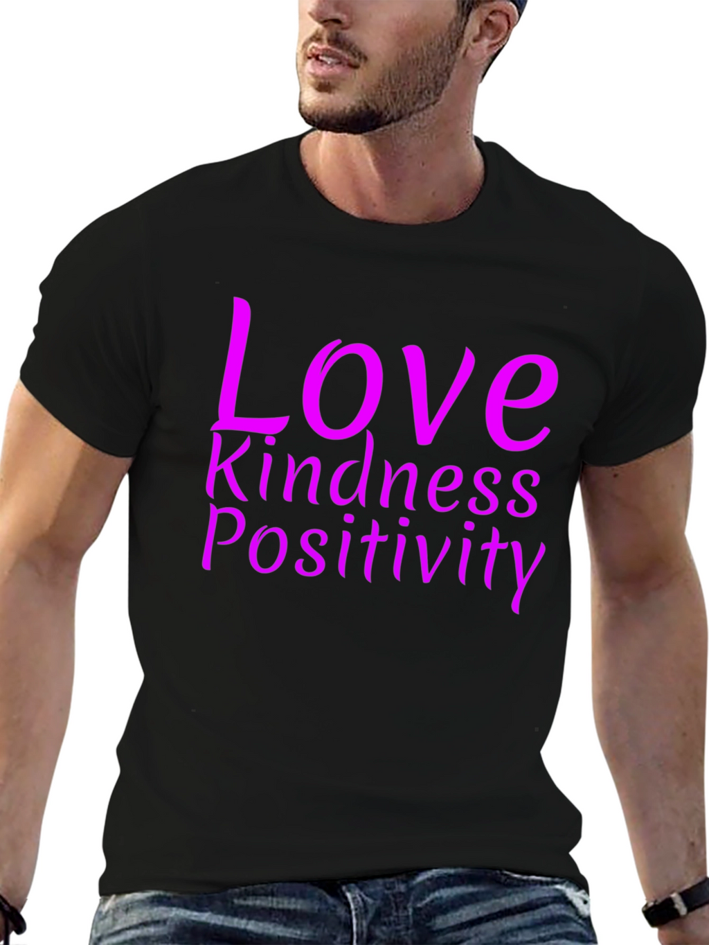 Love Kindness Positivity Graphic Tee