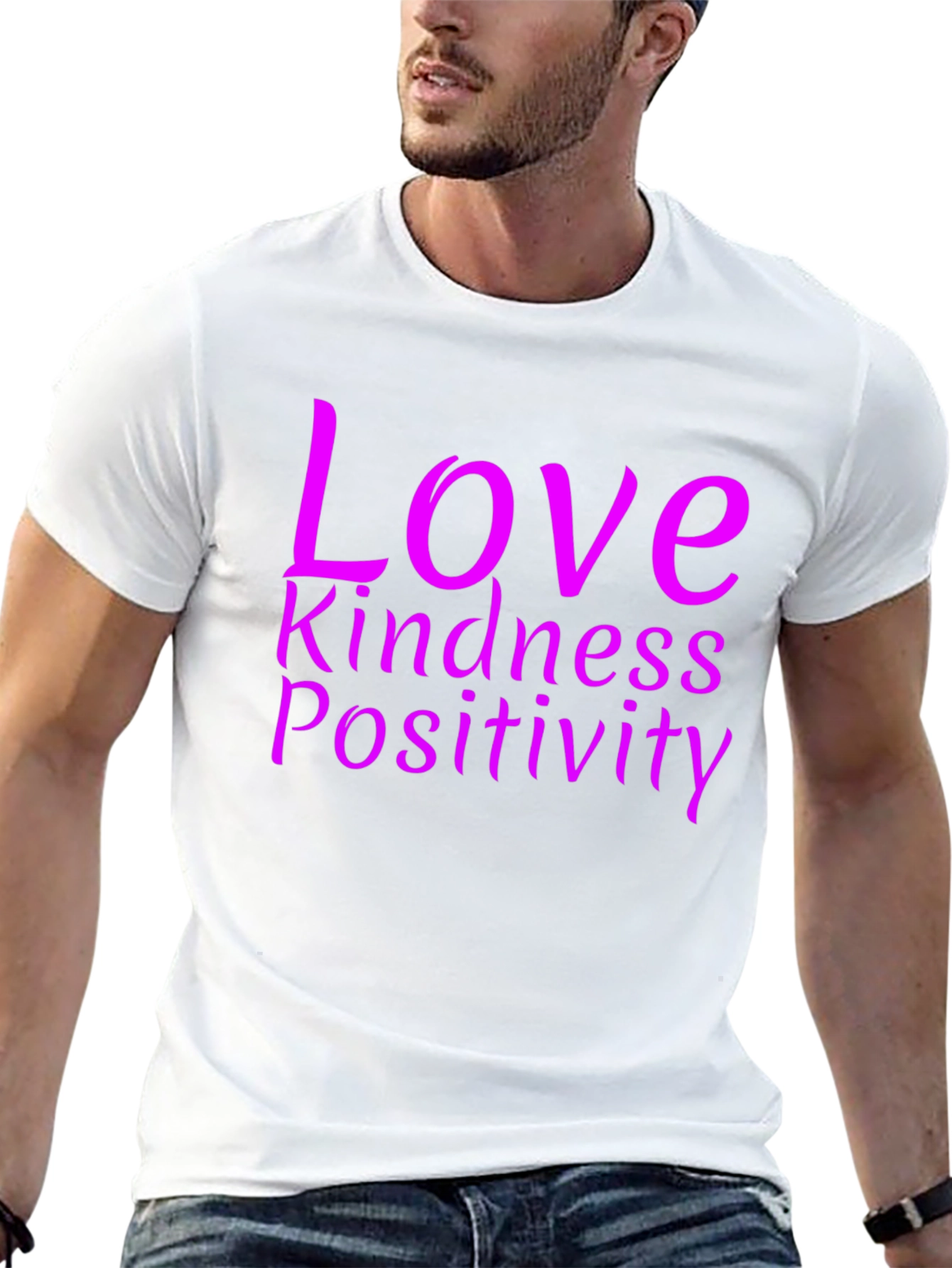 Love Kindness Positivity Graphic Tee