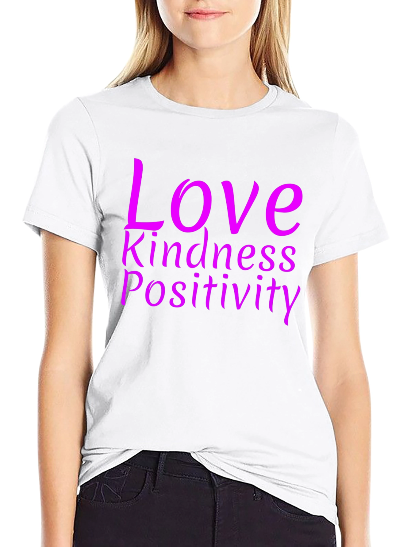 Love Kindness Positivity Graphic Tee