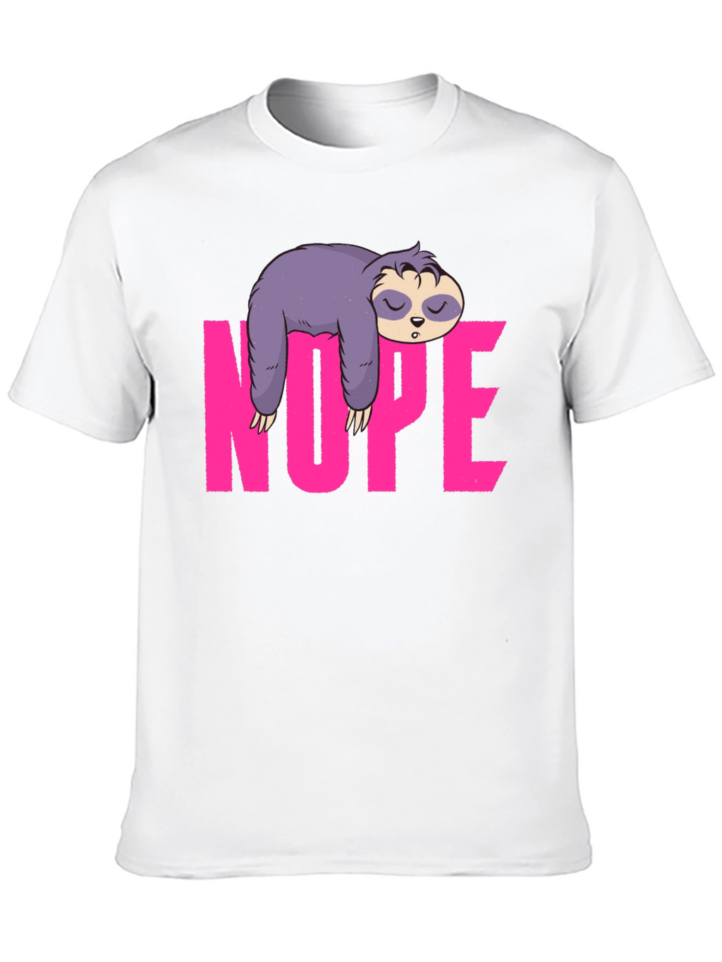 Sloth Nope Graphic Tee - Relaxed Fit