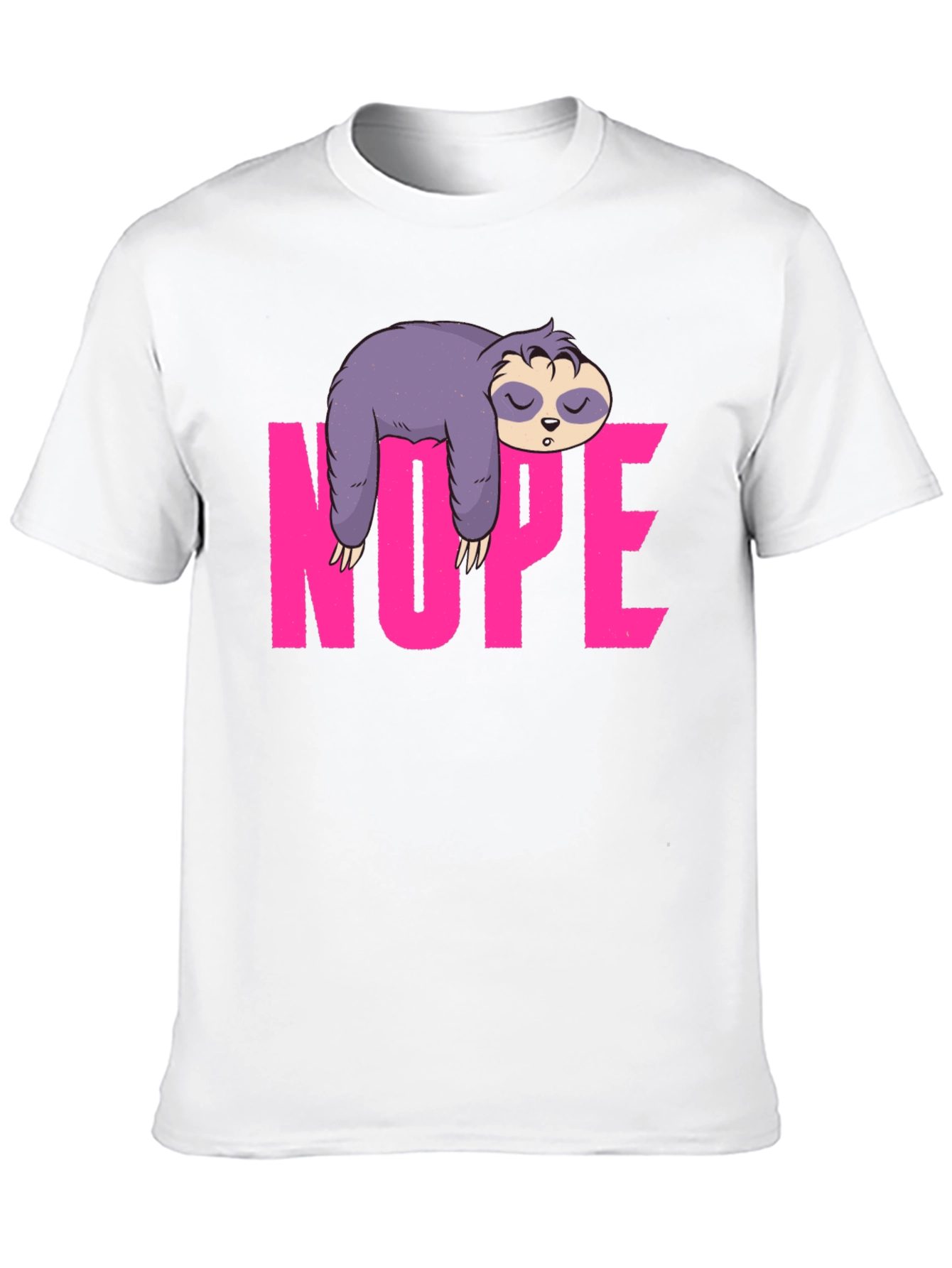 Sloth Nope Graphic Tee - Relaxed Fit