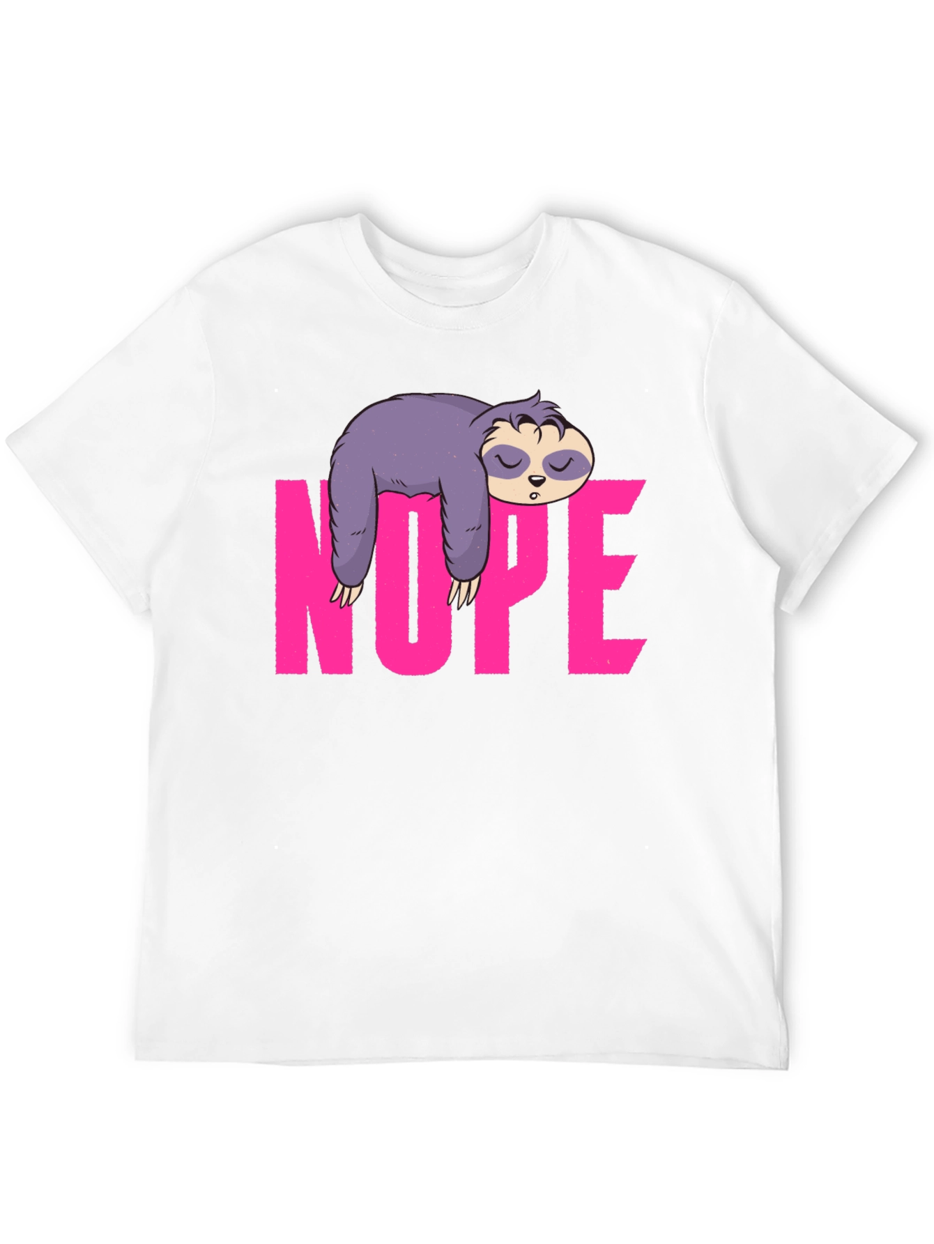 Sloth Nope Graphic Tee - Relaxed Fit