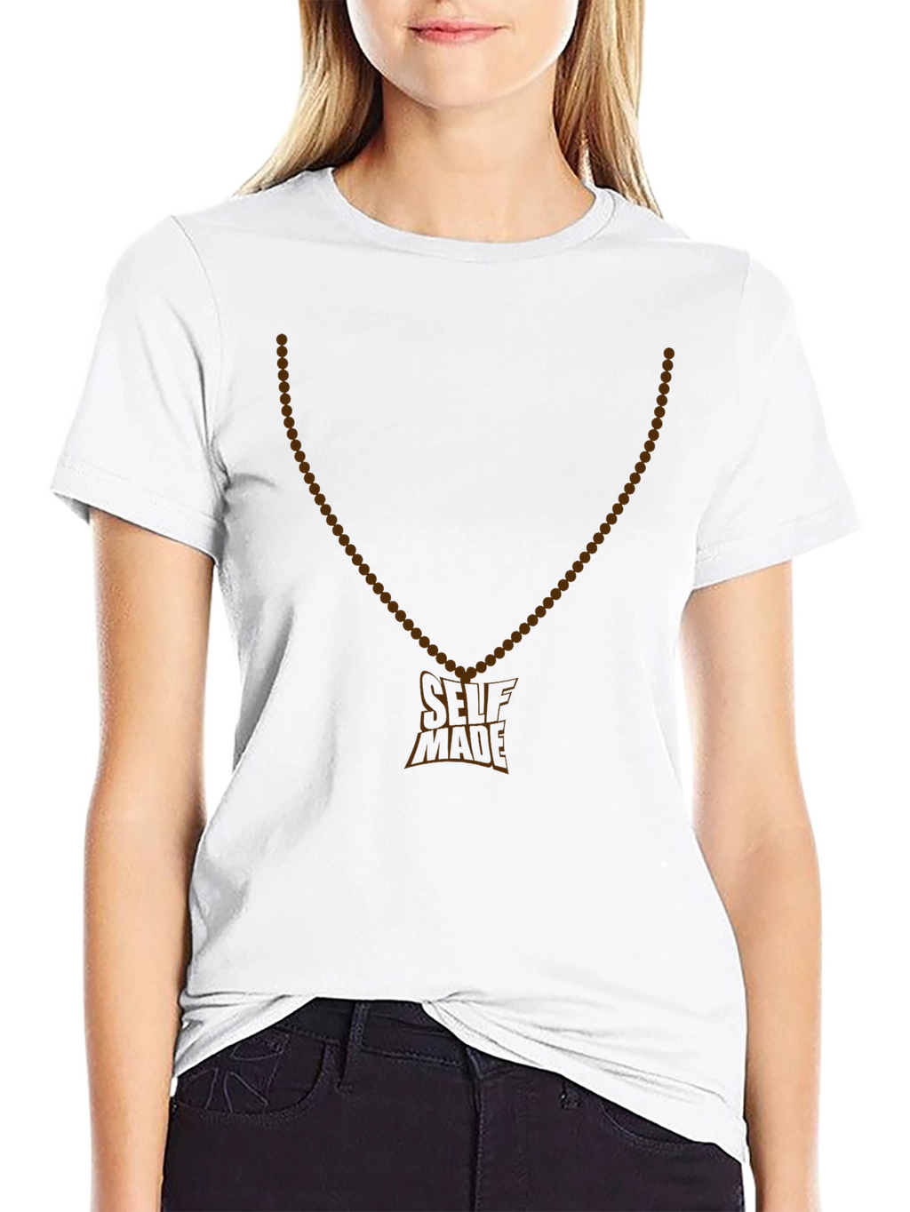 Self Made Pendant T-Shirt - Stylish Graphic Tee