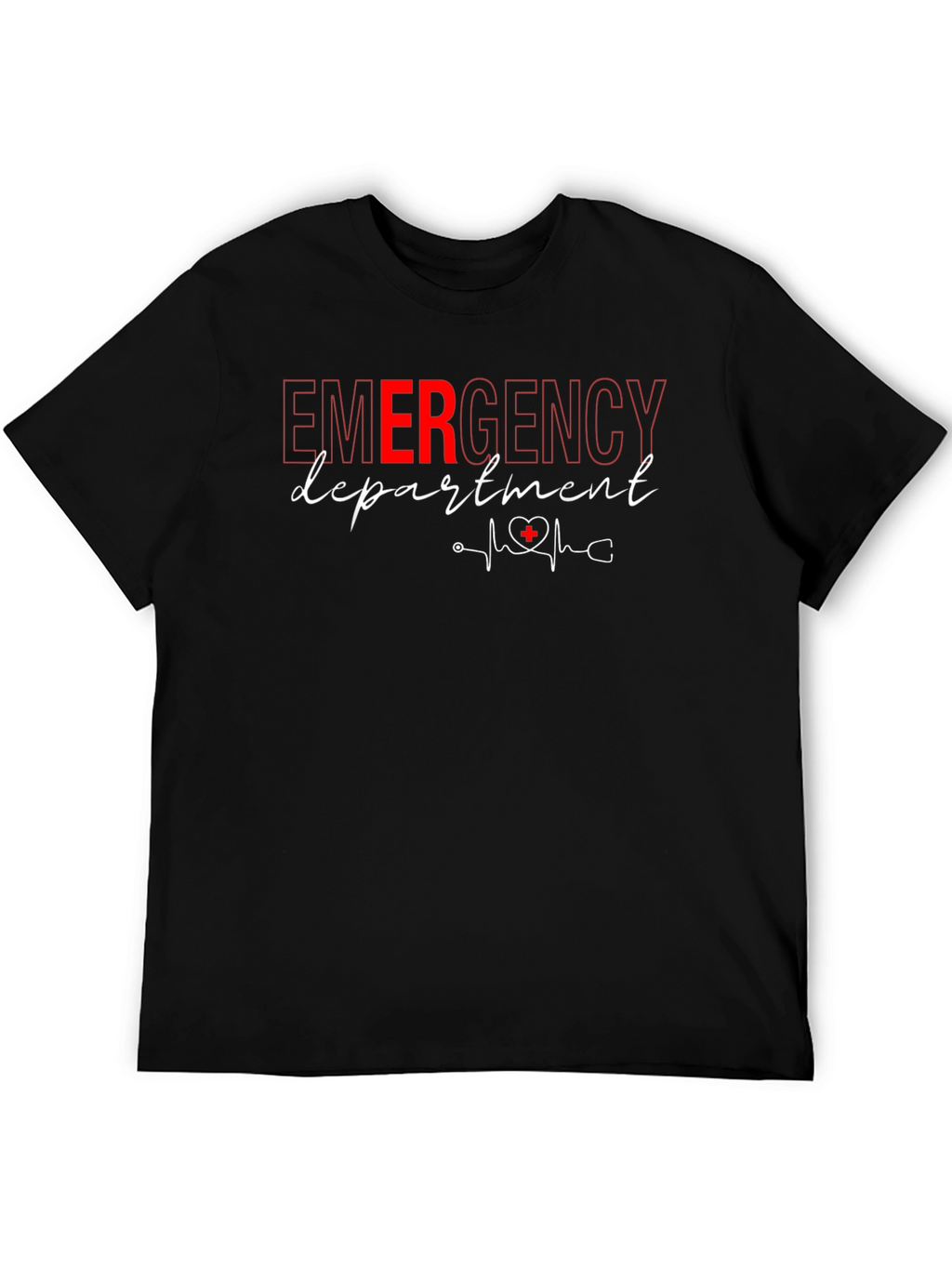 Emergency Department Heartbeat T-Shirt - Medical Staff Apparel