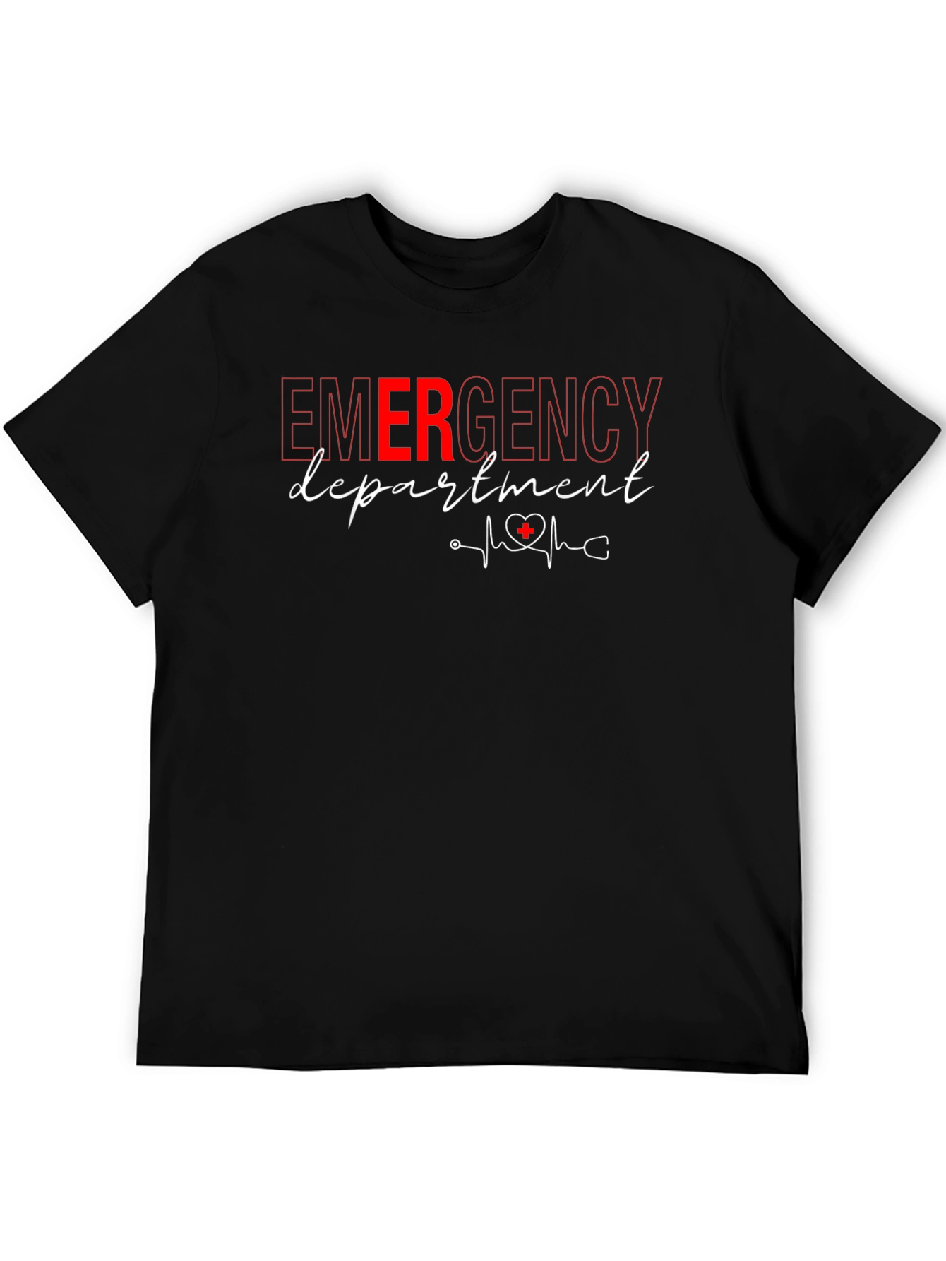 Emergency Department Heartbeat T-Shirt - Medical Staff Apparel