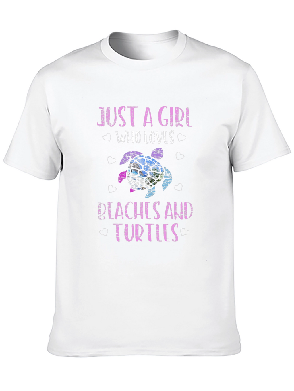 Just a Girl Who Loves Peaches and Turtles T-Shirt