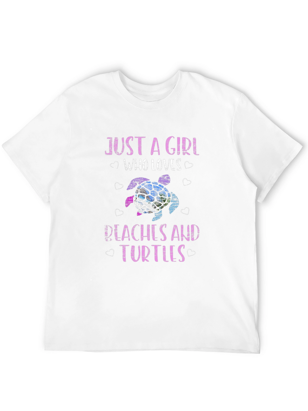Just a Girl Who Loves Peaches and Turtles T-Shirt