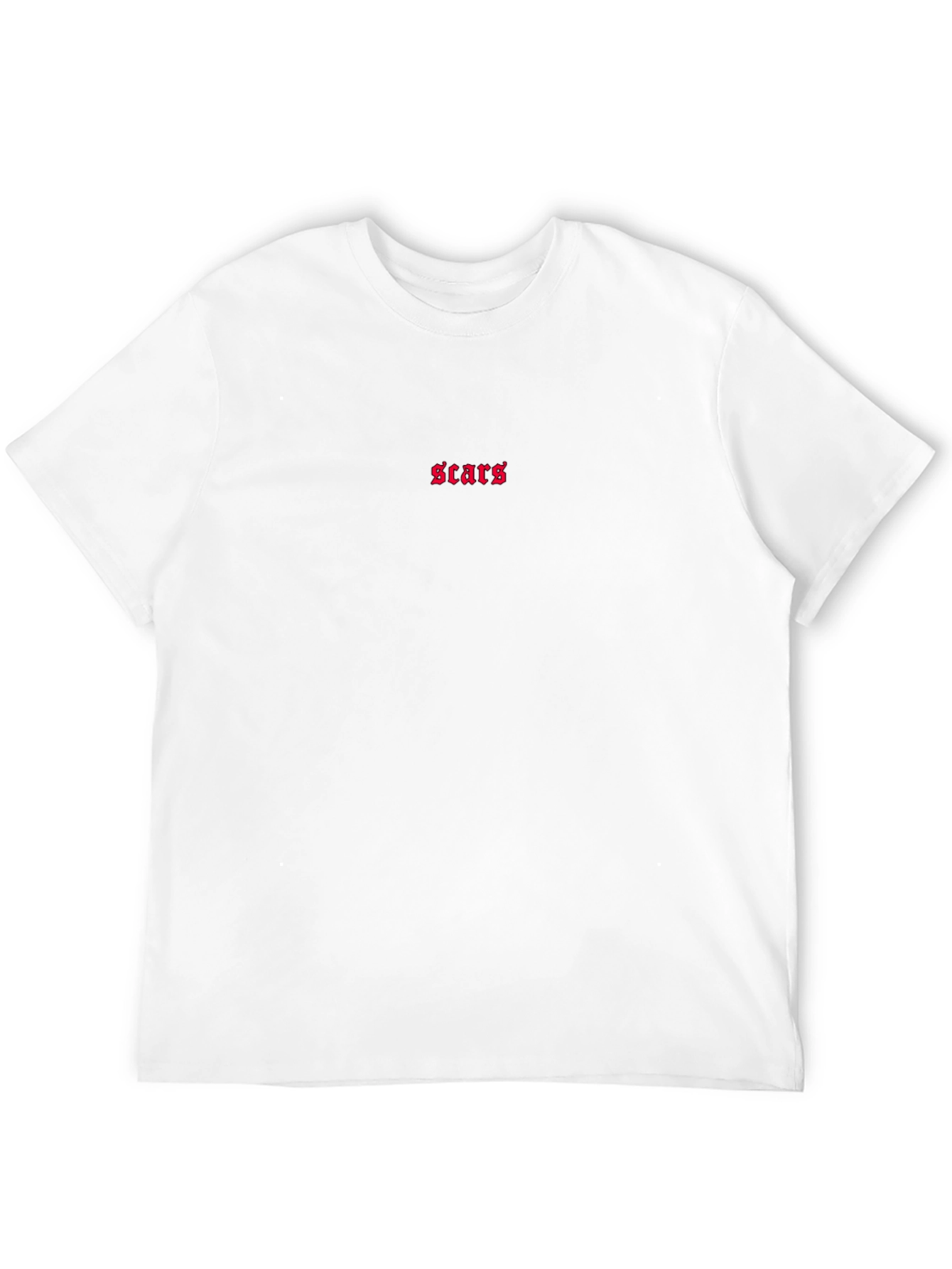 Scars Embroidered Black T-Shirt