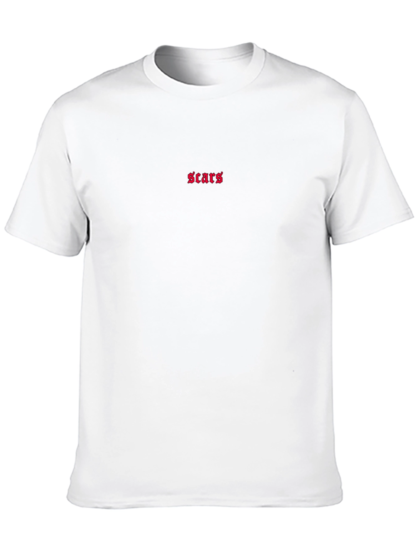 Scars Embroidered Black T-Shirt