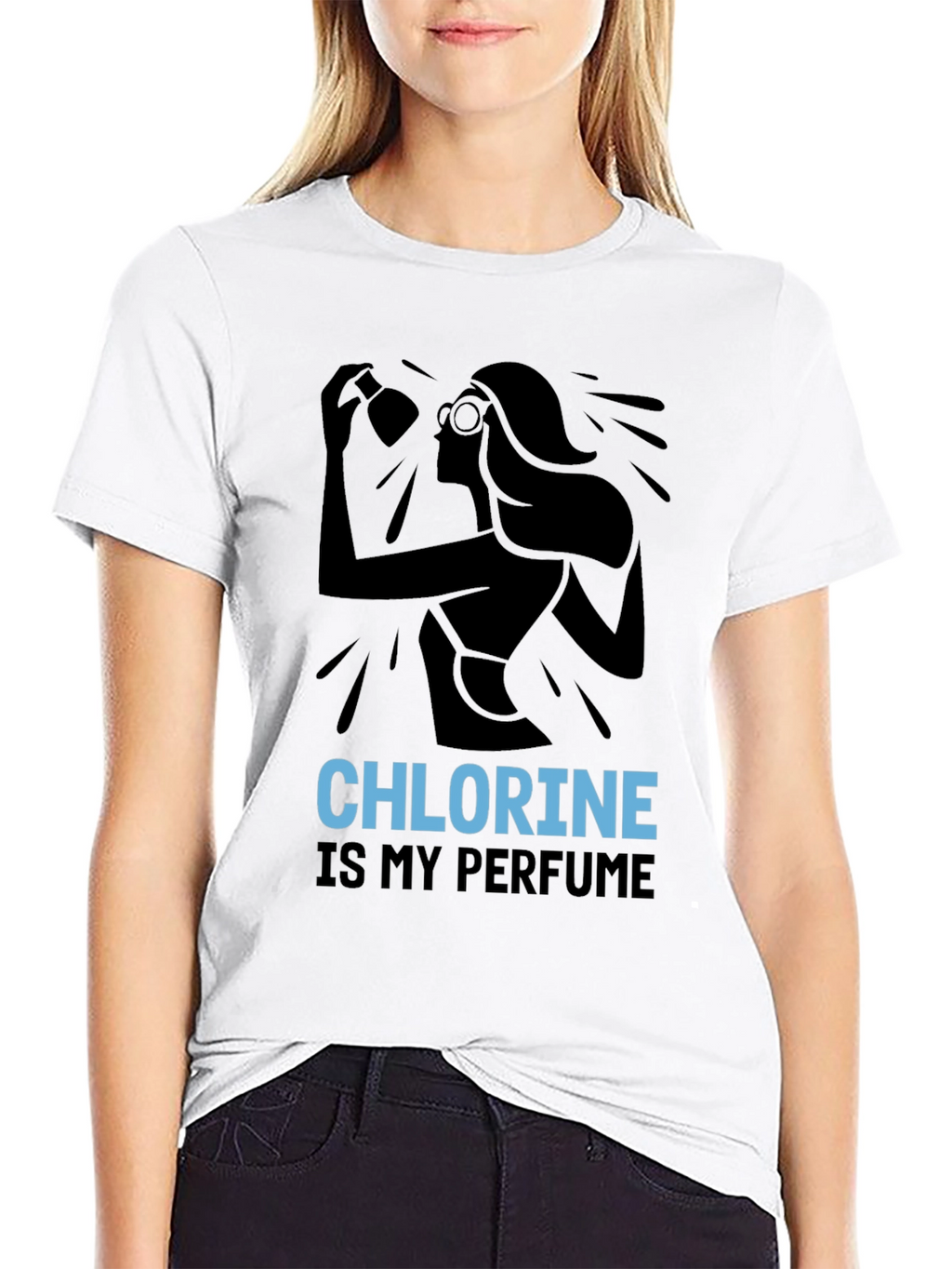 Chlorine Perfume T-Shirt - Swimmer Apparel