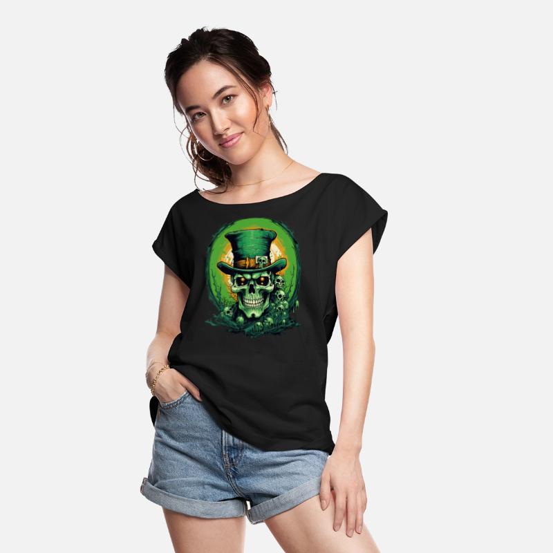 St Patrick's Day skull