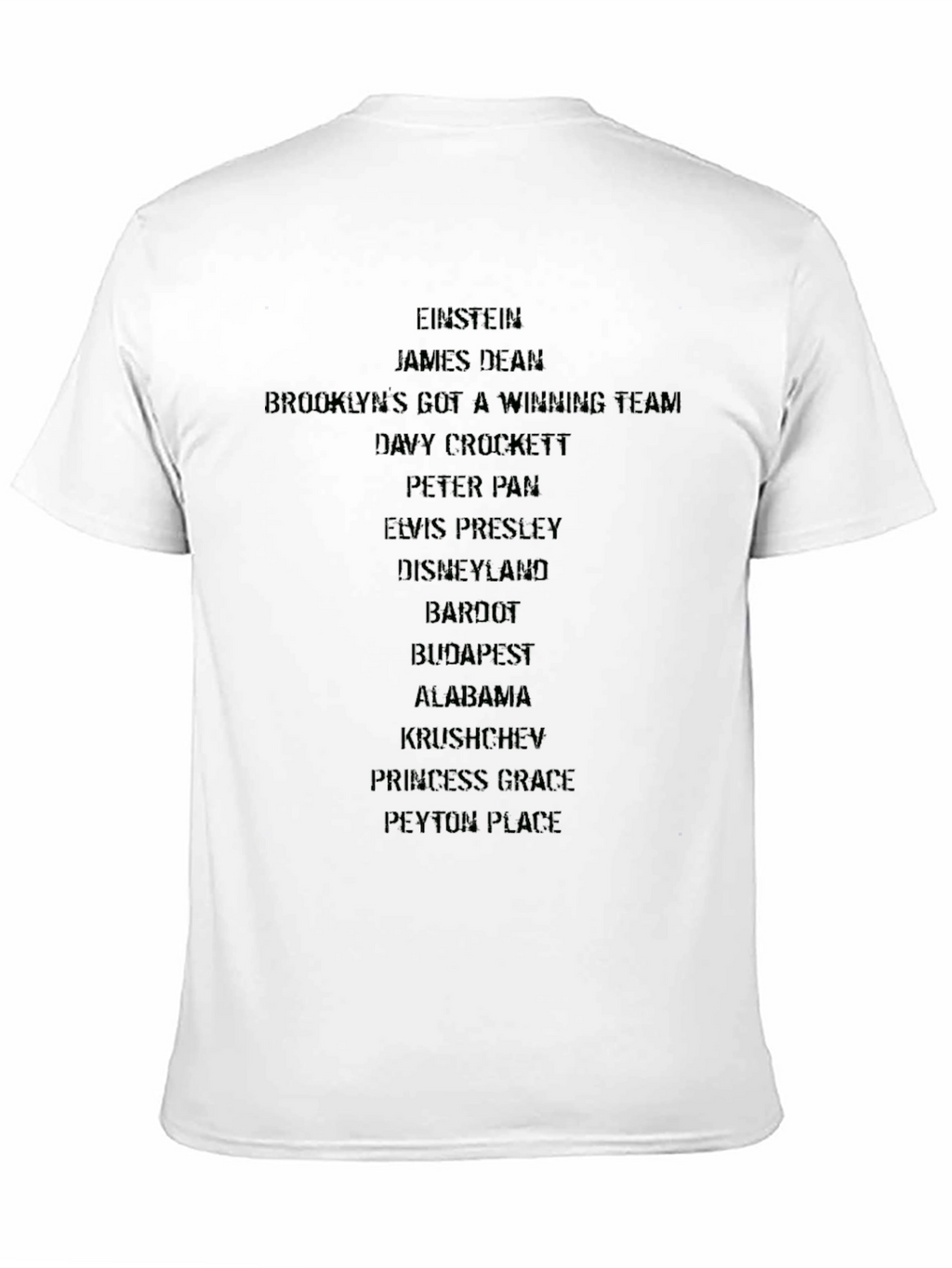 Einstein & Iconic Pop Culture Black T-Shirt