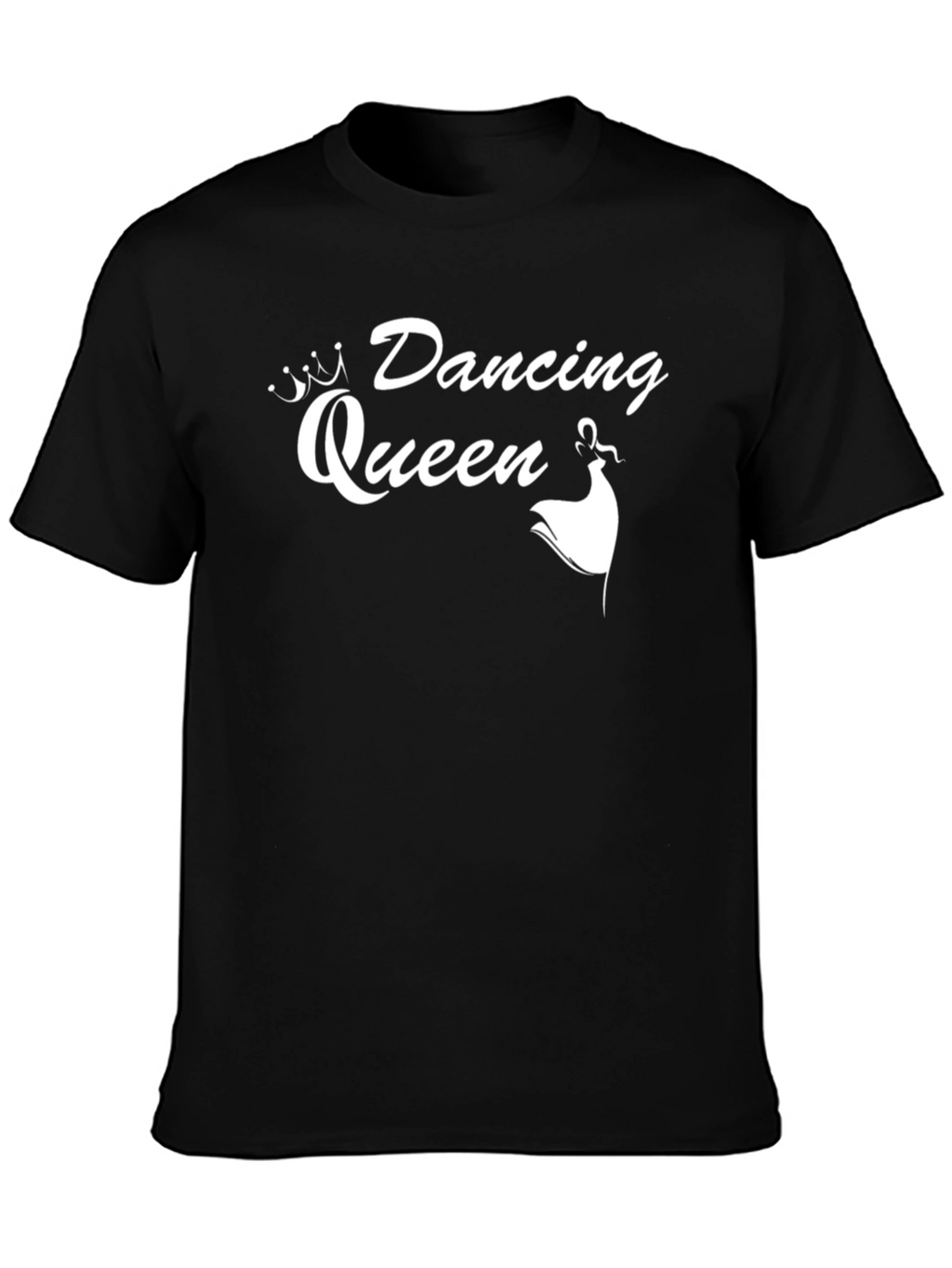 Dancing Queen T-Shirt - Black Cotton Tee