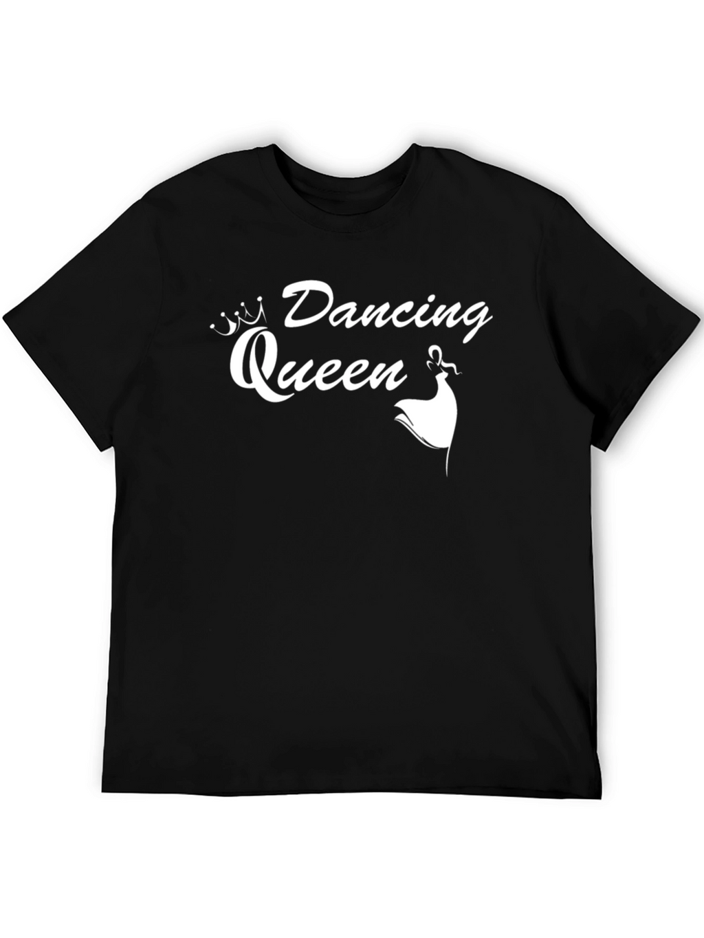 Dancing Queen T-Shirt - Black Cotton Tee