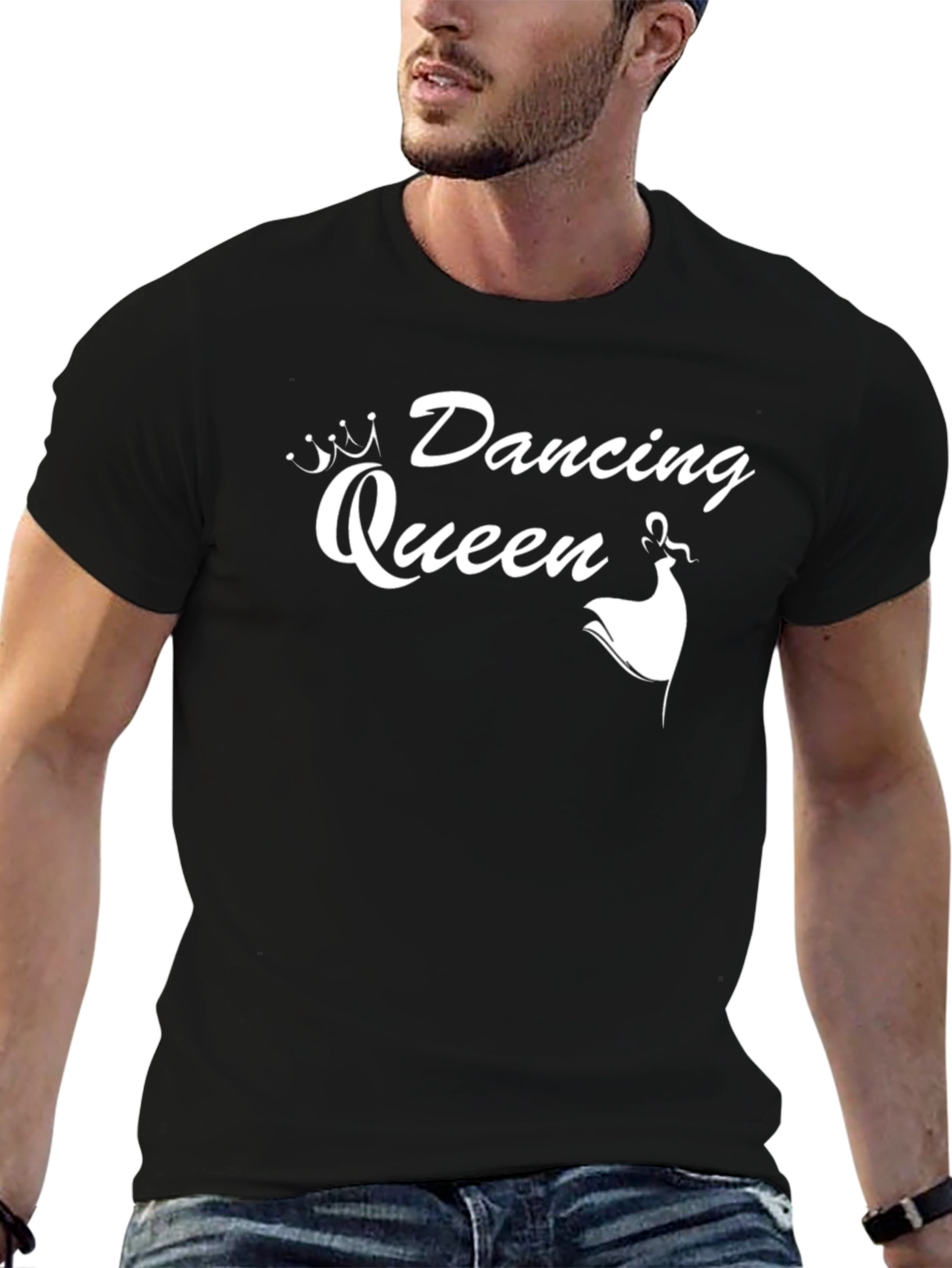 Dancing Queen T-Shirt - Black Cotton Tee