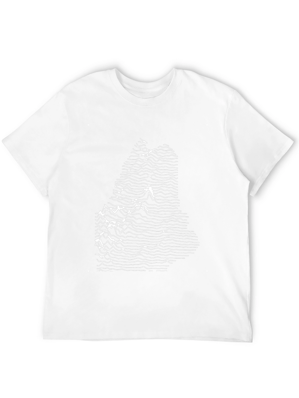 Abstract Maine State Graphic Tee - Black