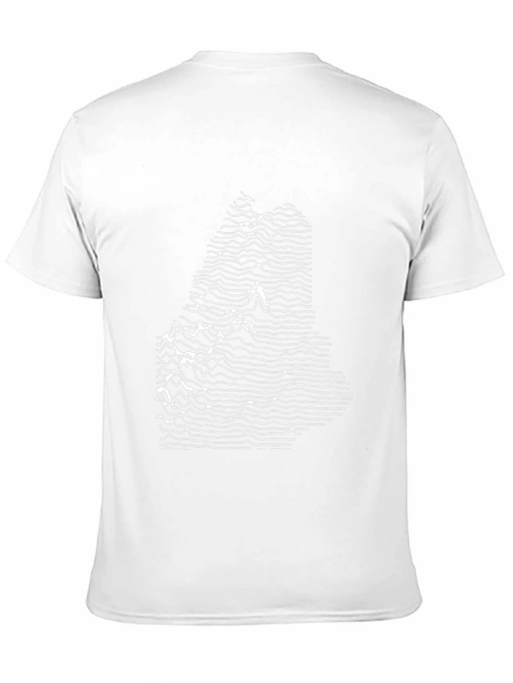 Abstract Maine State Graphic Tee - Black