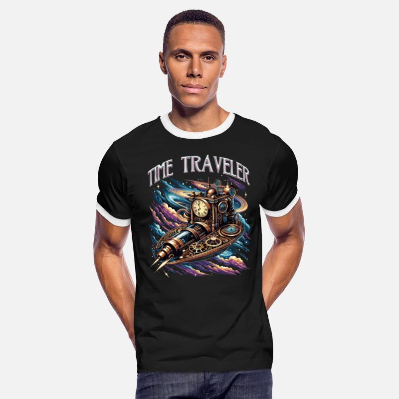 Steampunk Time Traveler Machine Adventure Art