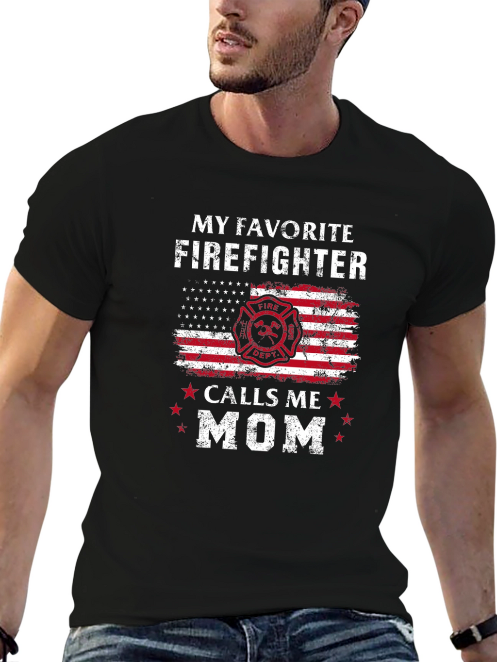 Firefighter Mom Graphic Tee