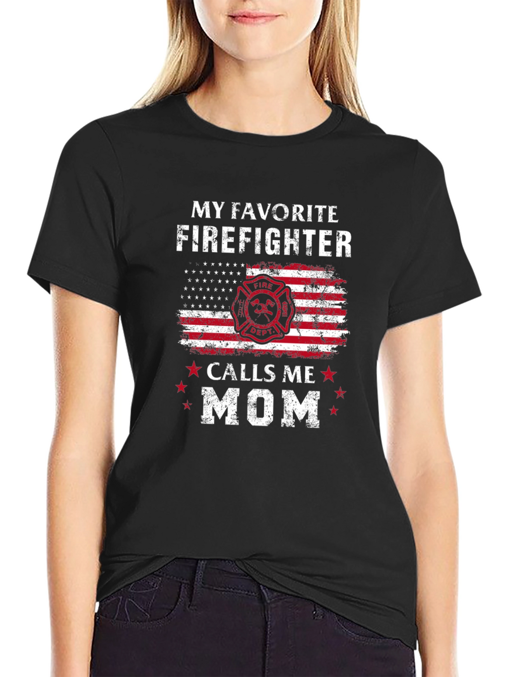 Firefighter Mom Graphic Tee
