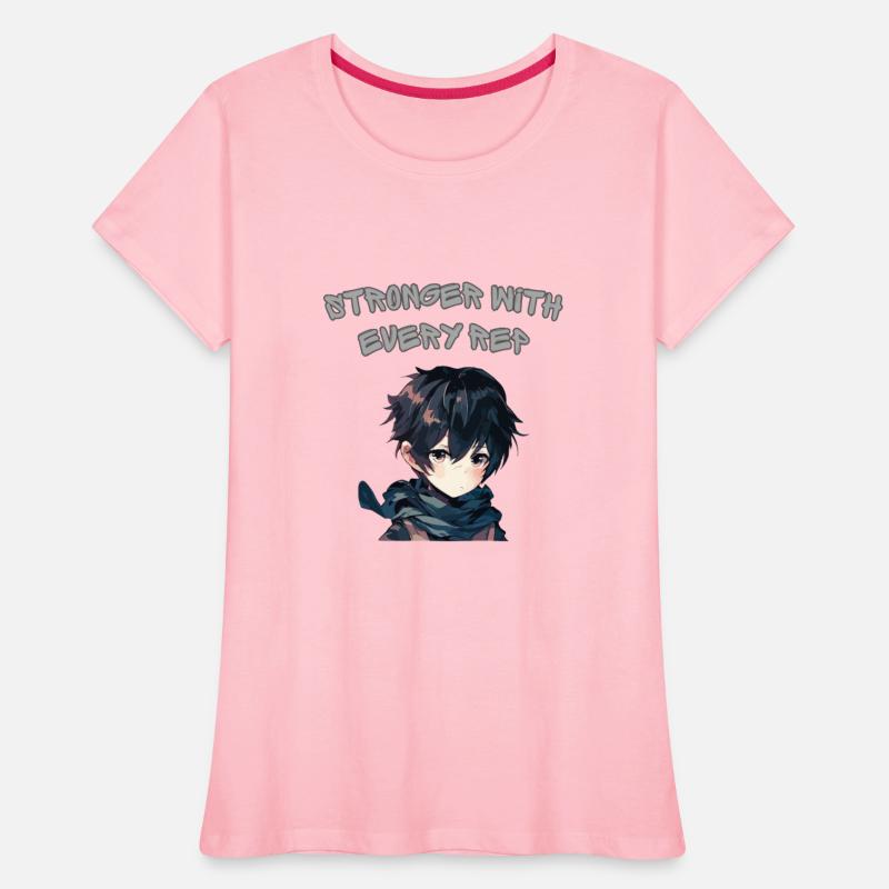 Stronger With Every Rep Anime Design