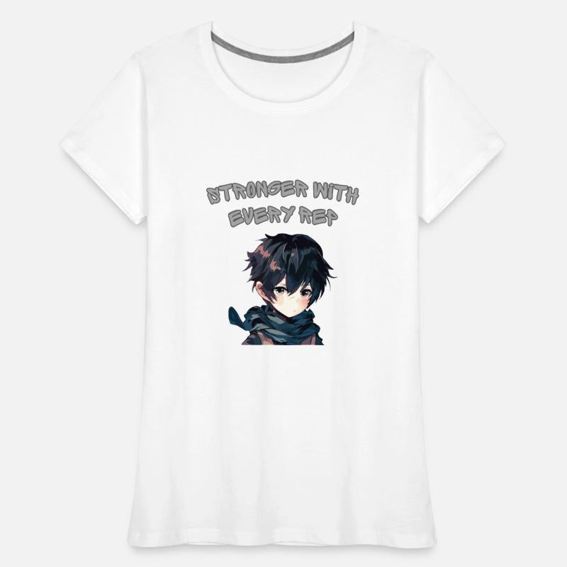 Stronger With Every Rep Anime Design