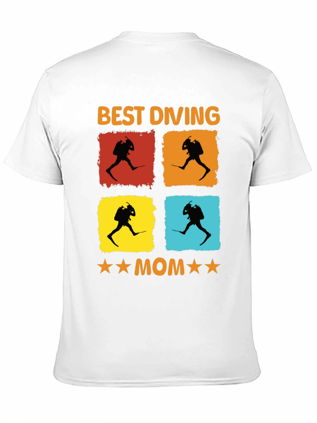 Best Diving Mom T-Shirt | Diver Silhouette Graphic Tee