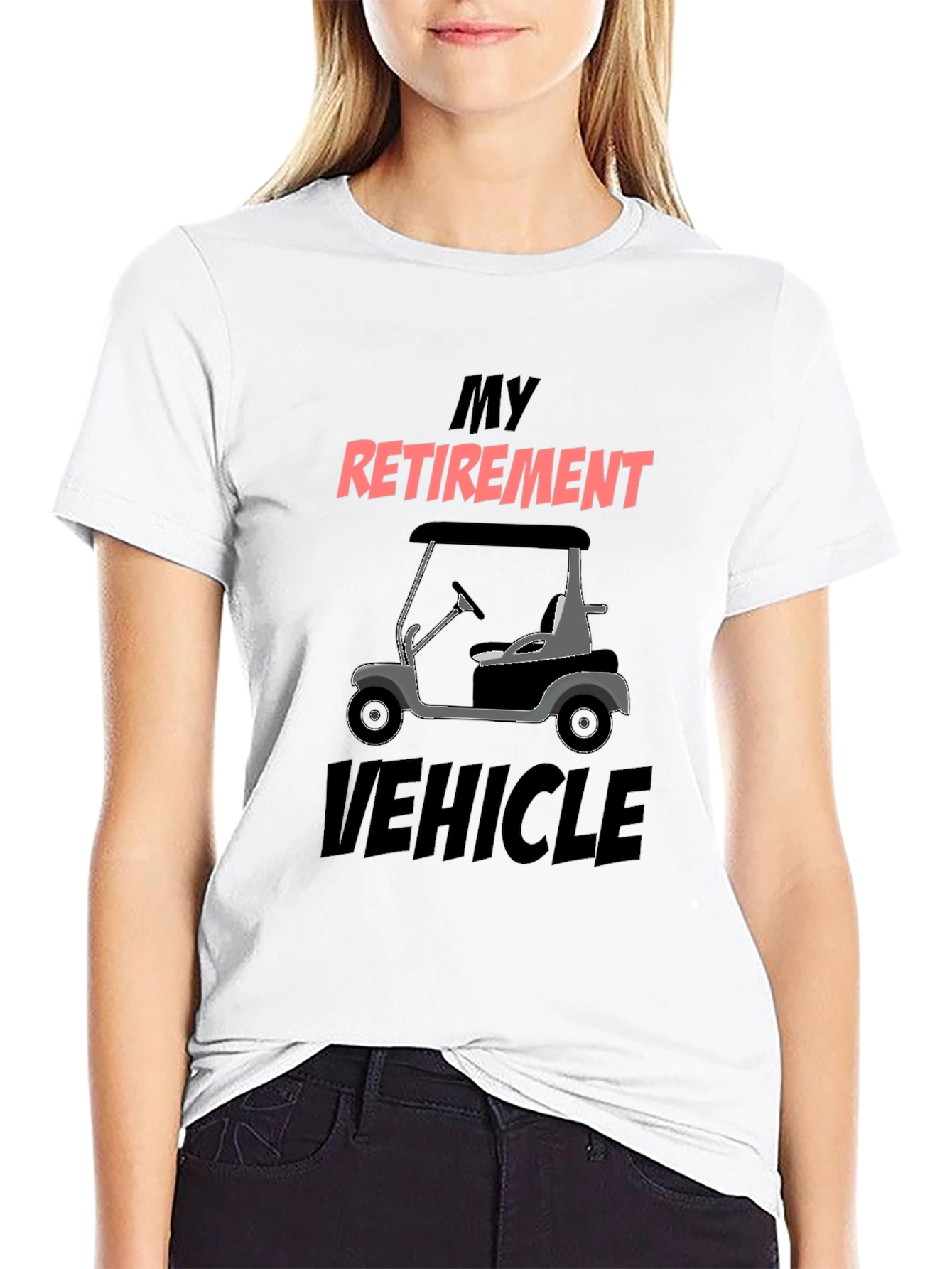 Retirement Vehicle Golf Cart Graphic Tee
