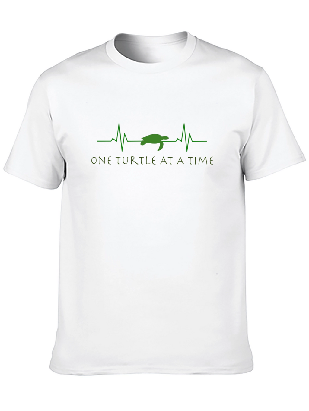 One Turtle At A Time Black Graphic Tee