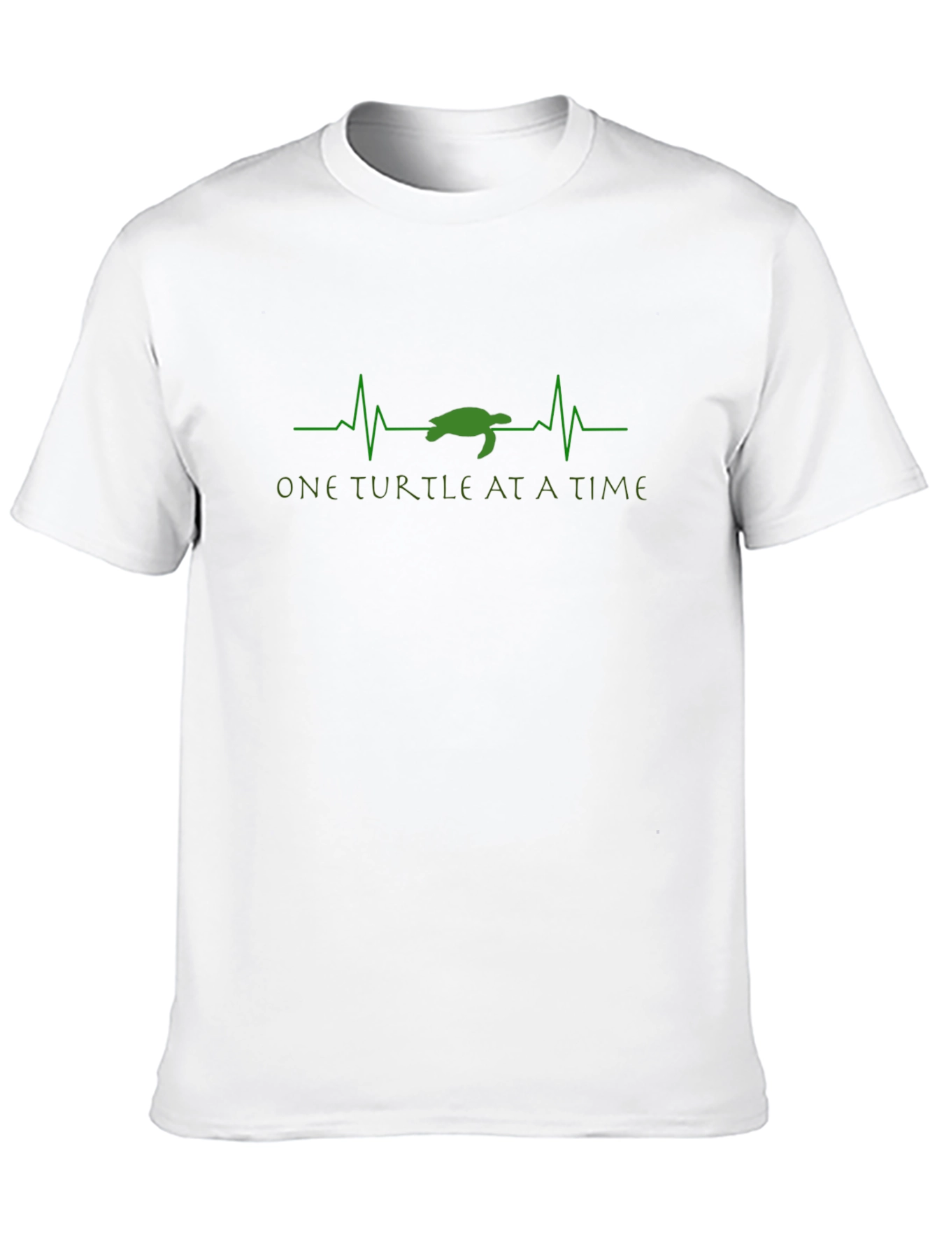 One Turtle At A Time Black Graphic Tee