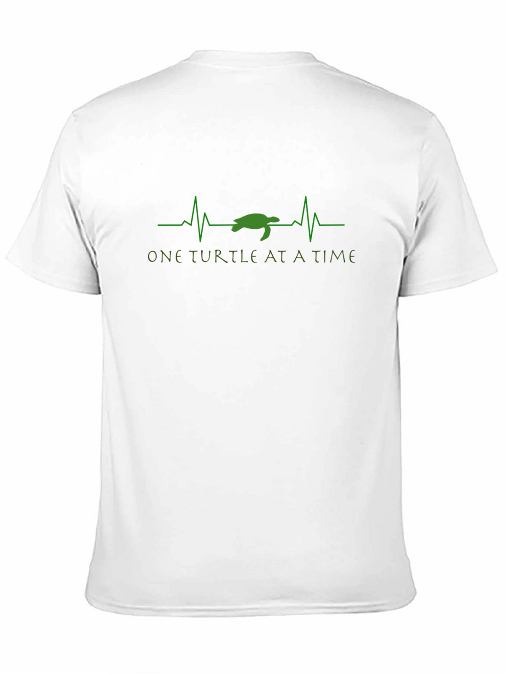 One Turtle At A Time Black Graphic Tee