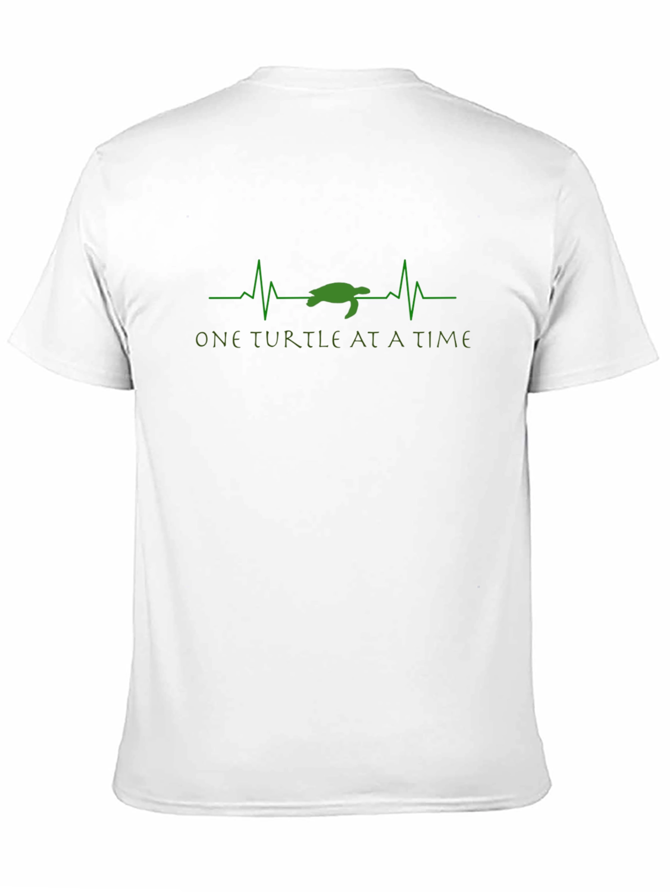 One Turtle At A Time Black Graphic Tee