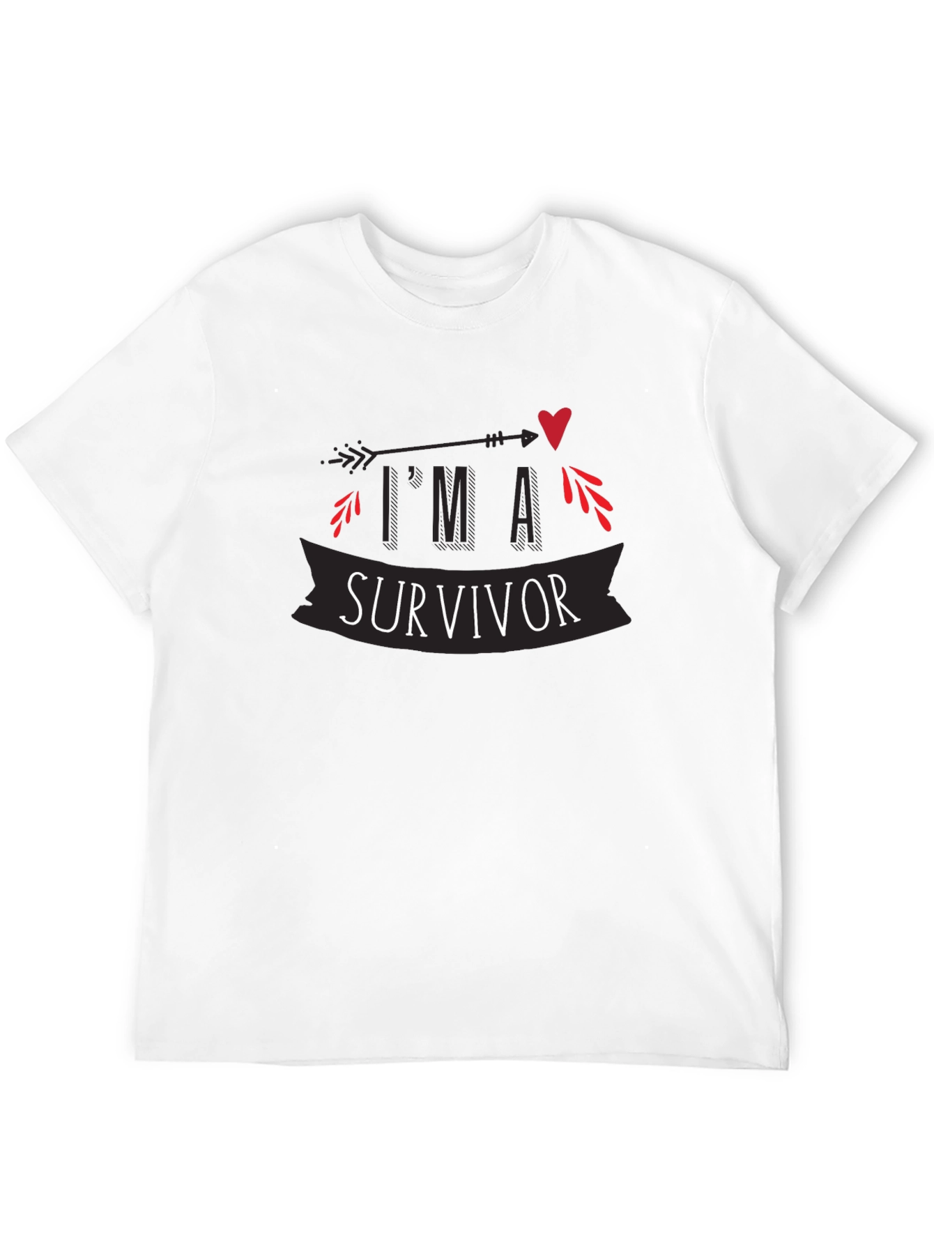 Survivor Graphic Tee - Arrow Heart Design