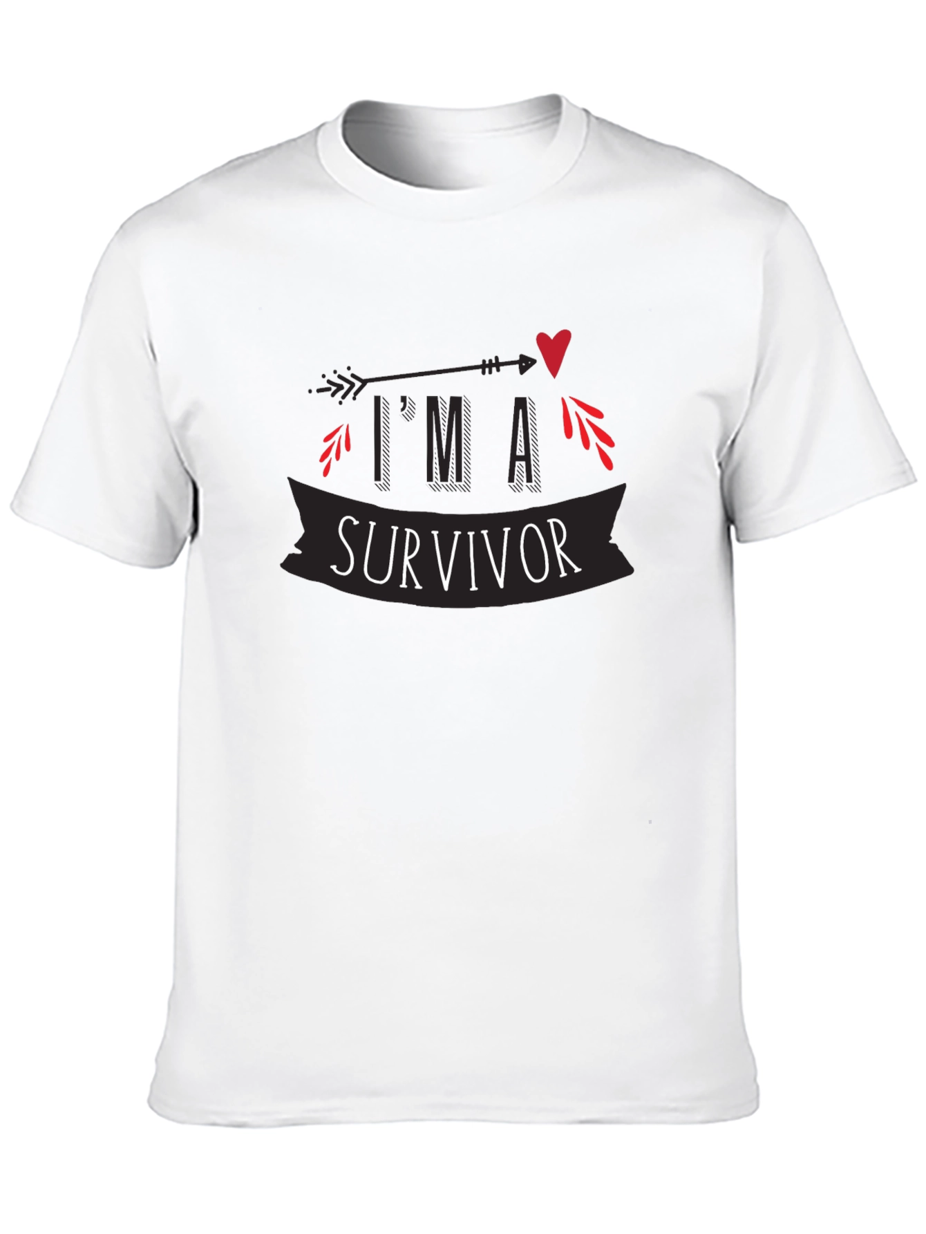 Survivor Graphic Tee - Arrow Heart Design