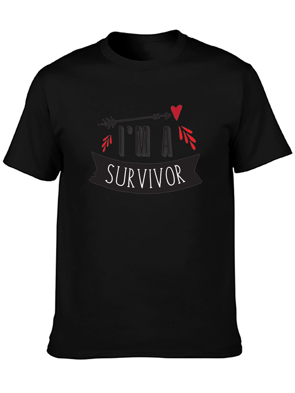 Survivor Graphic Tee - Arrow Heart Design
