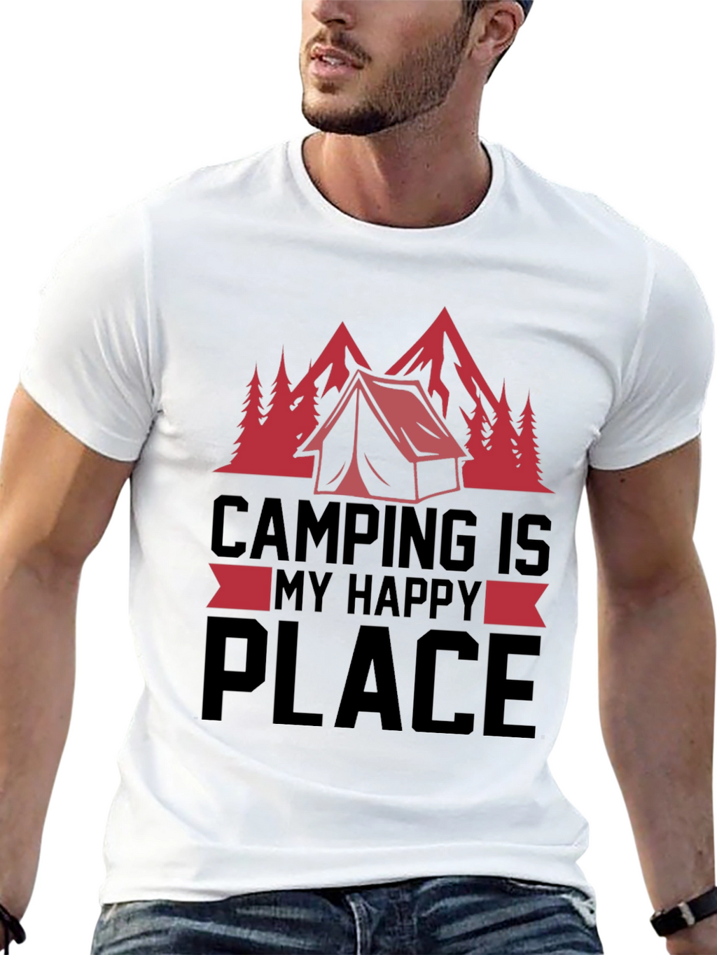 Camping Is My Happy Place T-Shirt