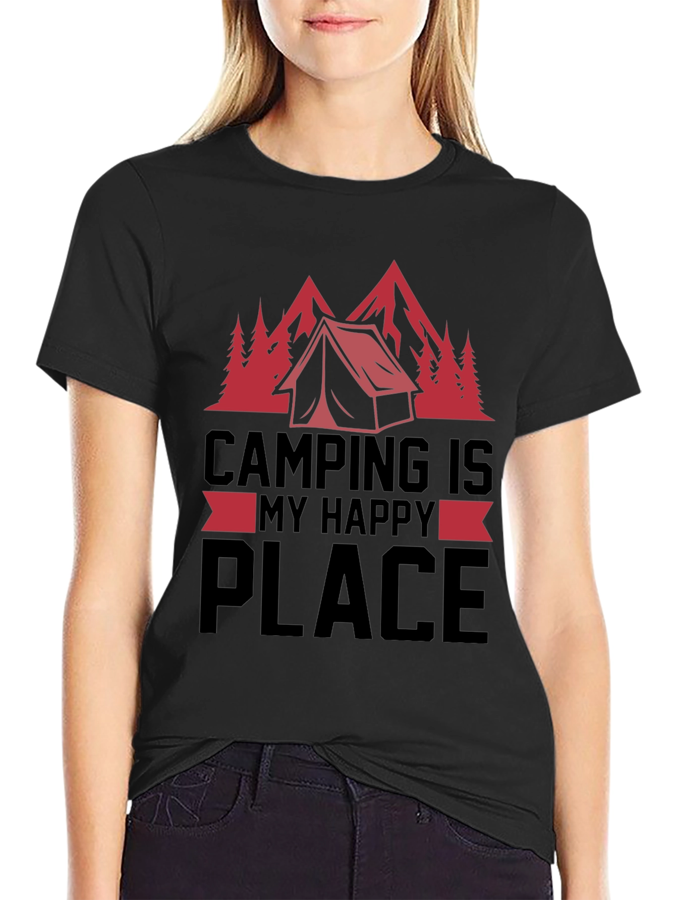Camping Is My Happy Place T-Shirt