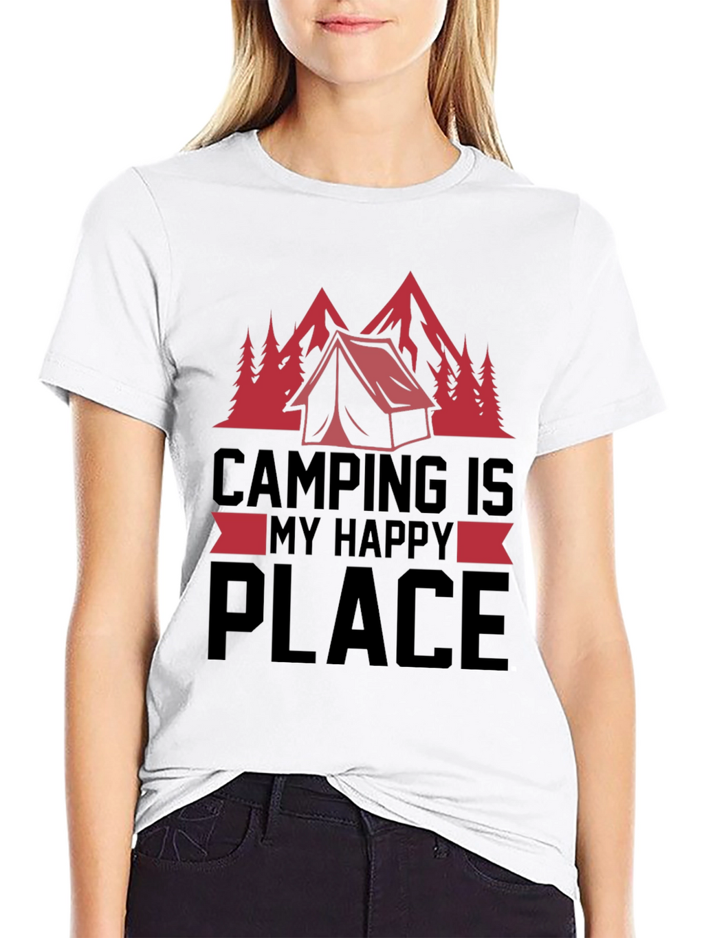 Camping Is My Happy Place T-Shirt