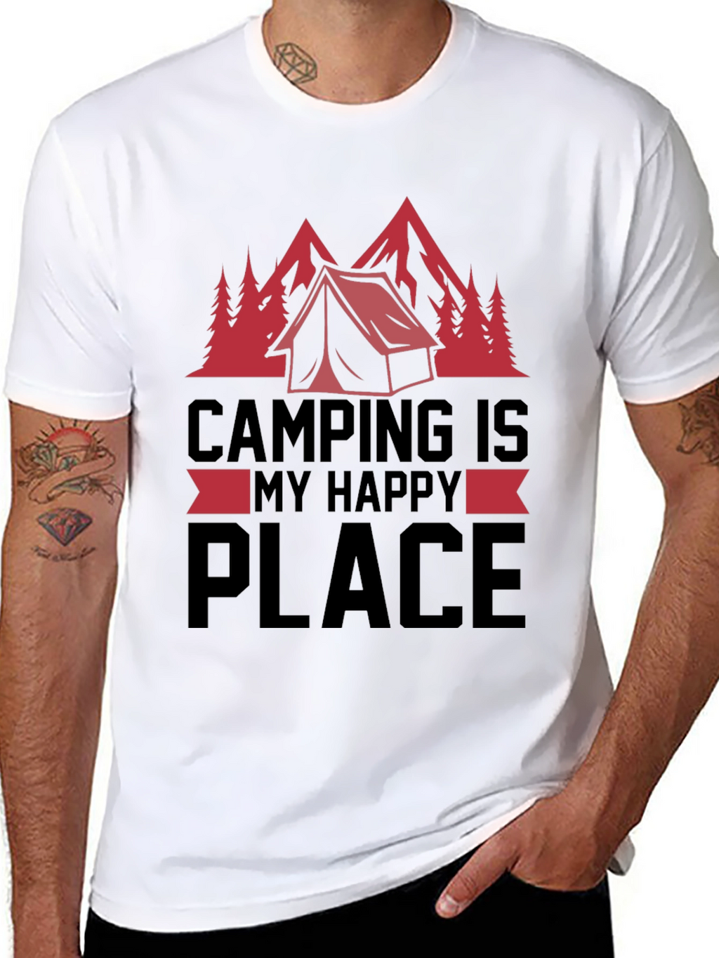 Camping Is My Happy Place T-Shirt