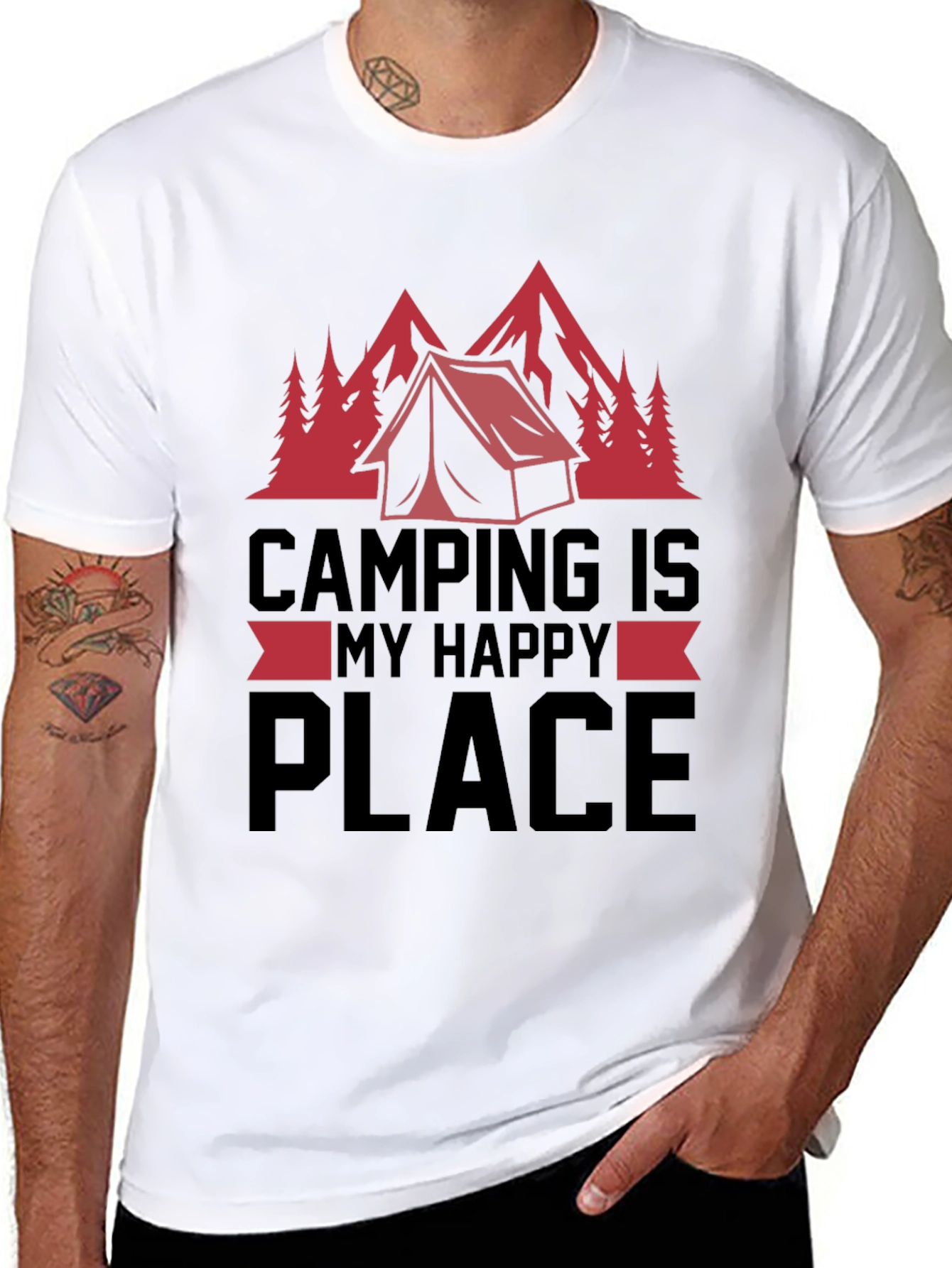 Camping Is My Happy Place T-Shirt