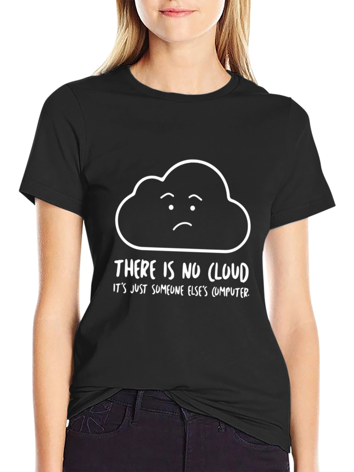 Funny No Cloud Graphic T-Shirt
